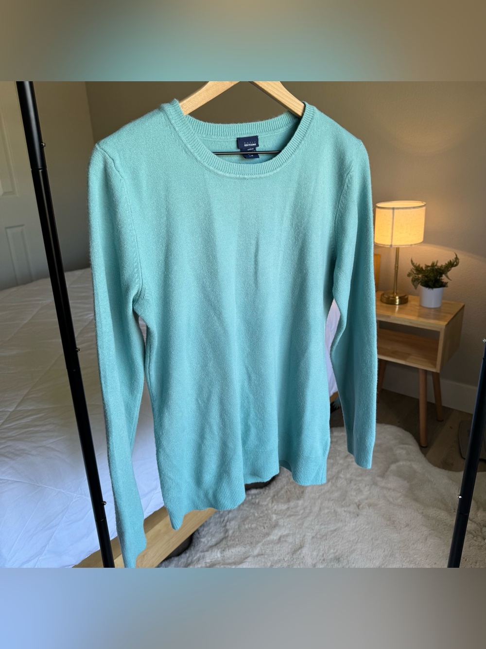 Basic Edition Women's Mint Crewneck Sweater